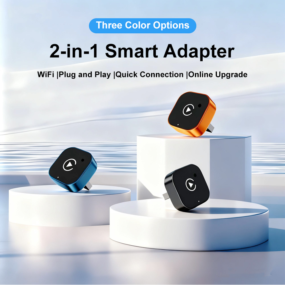 Car Accessories Usa - Adaptador Inalámbrico CarPlay 2 en 1,
