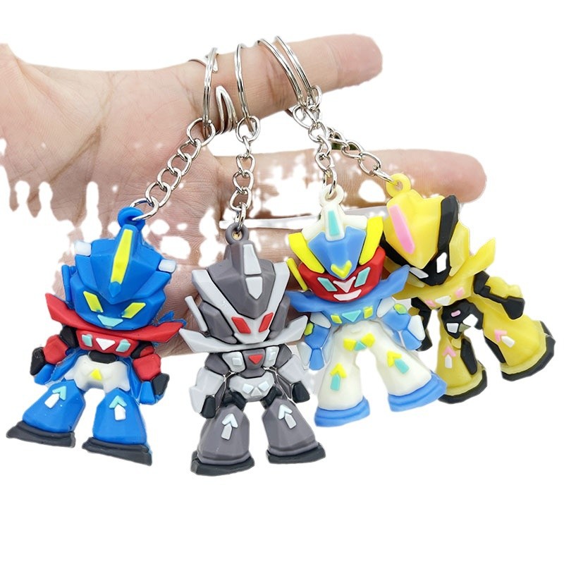 Car Accessories For Boys - Llavero de silicona Gundam, mini llavero