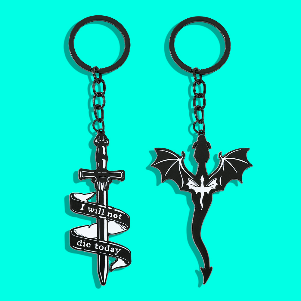 Car Accessories Gifts For Men - Llavero con colgante de dragón negro