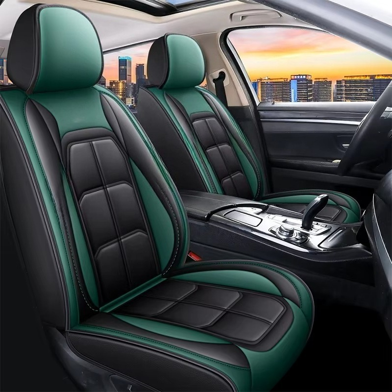 Leather Car Seat Cover - Paquete de fundas universales para asiento
