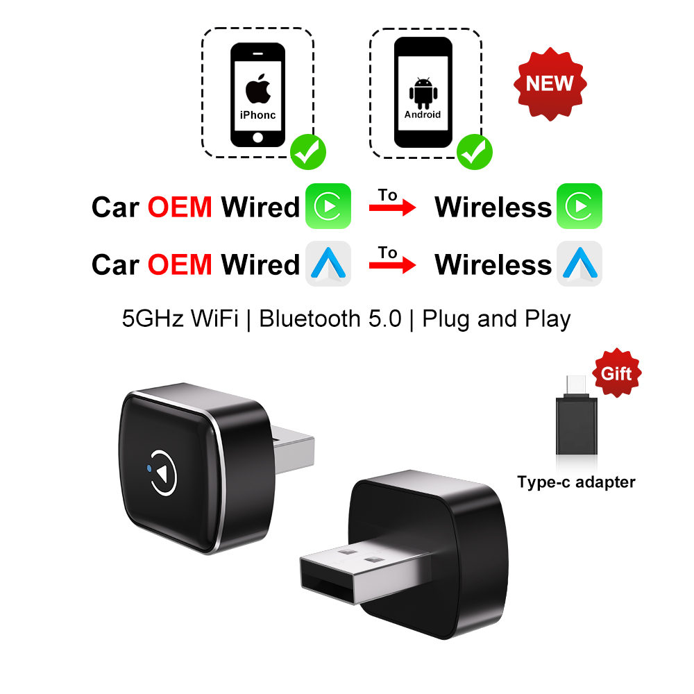 Adaptador Inalámbrico CarPlay  - Car Accessories Usa reseña y precio