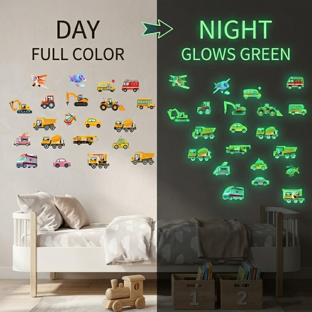 Juego de 21 Pegatinas Luminosa - Car Accessories For Boys reseña y precio